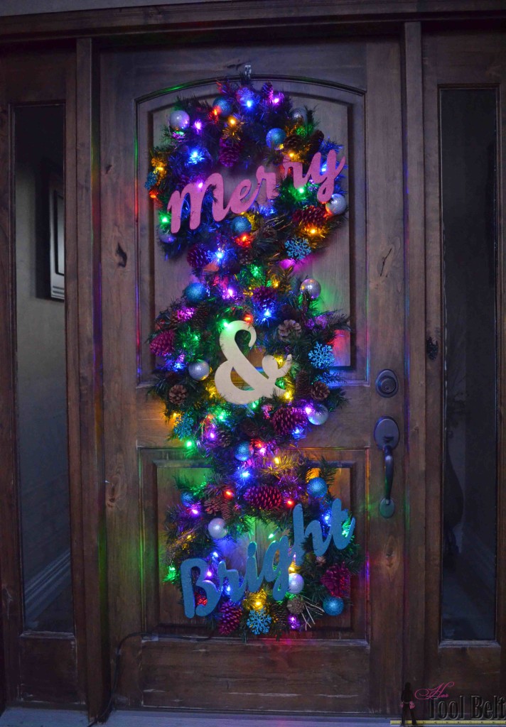 Create a very Merry and Bright Christmas Wreath Trio for your front door this holiday season.