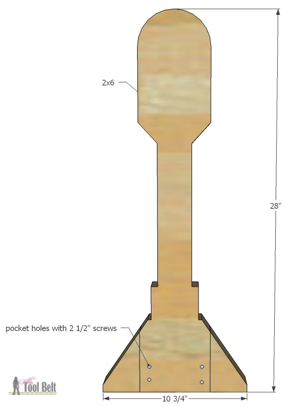 R2D2 side table-leg assembly