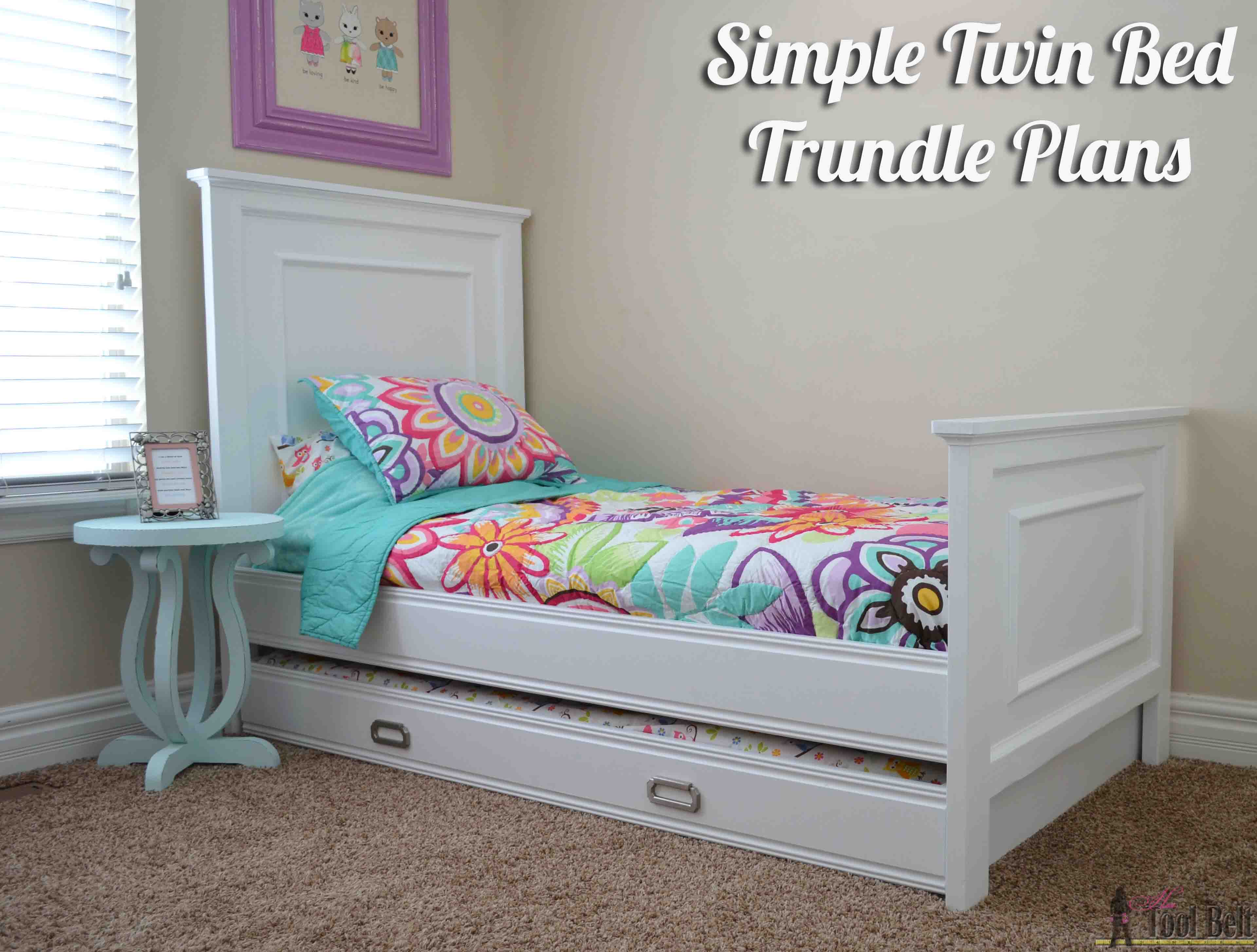 Simple Twin Bed Trundle Her Tool Belt