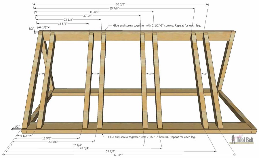 The perfect way to organize those bikes and scooters all over the garage. Free and easy plans to build a bike and scooter rack for only about $30.