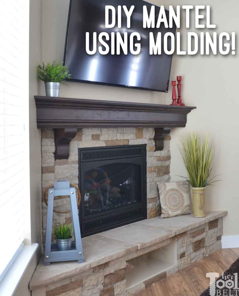 Create that room focal point that you've been dreaming about. DIY fireplace mantel shelf for about $210 in knotty alder! 