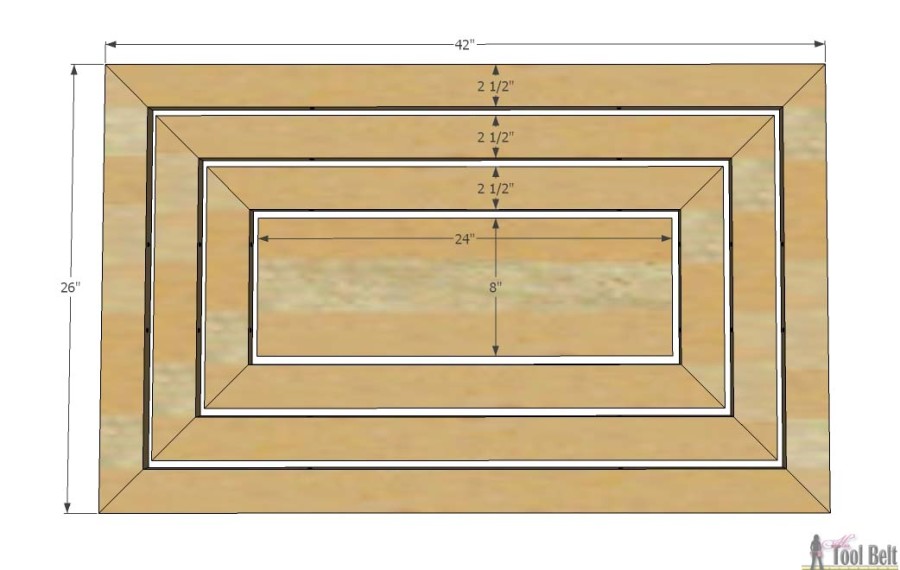 Hello Wooden Door Mat dimensions