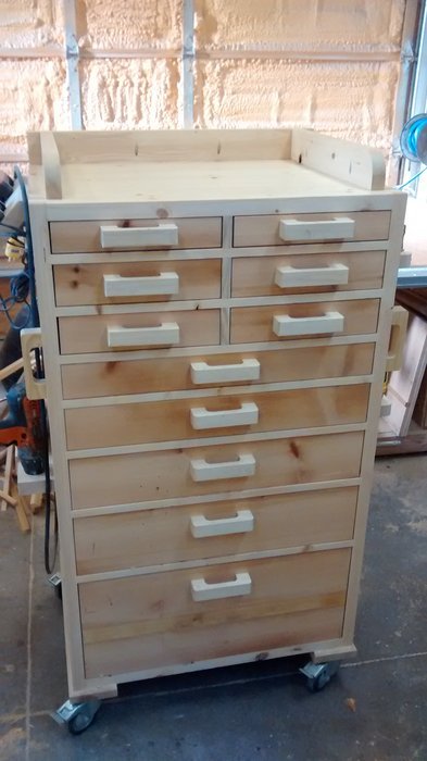 DIY rolling tool storage cabinet