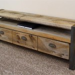 Rustic Media Console Table