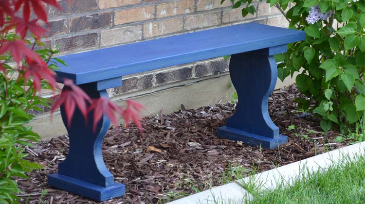 outdoor garden bench feature