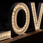 Wood DIY LOVE Marquee Letters