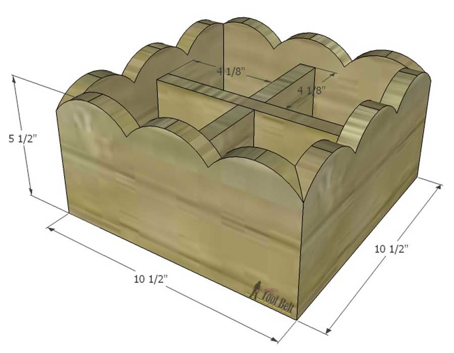 Cute planter boxes for a party, wedding or your kitchen table. Free plans to build a scallop mason jar centerpiece.