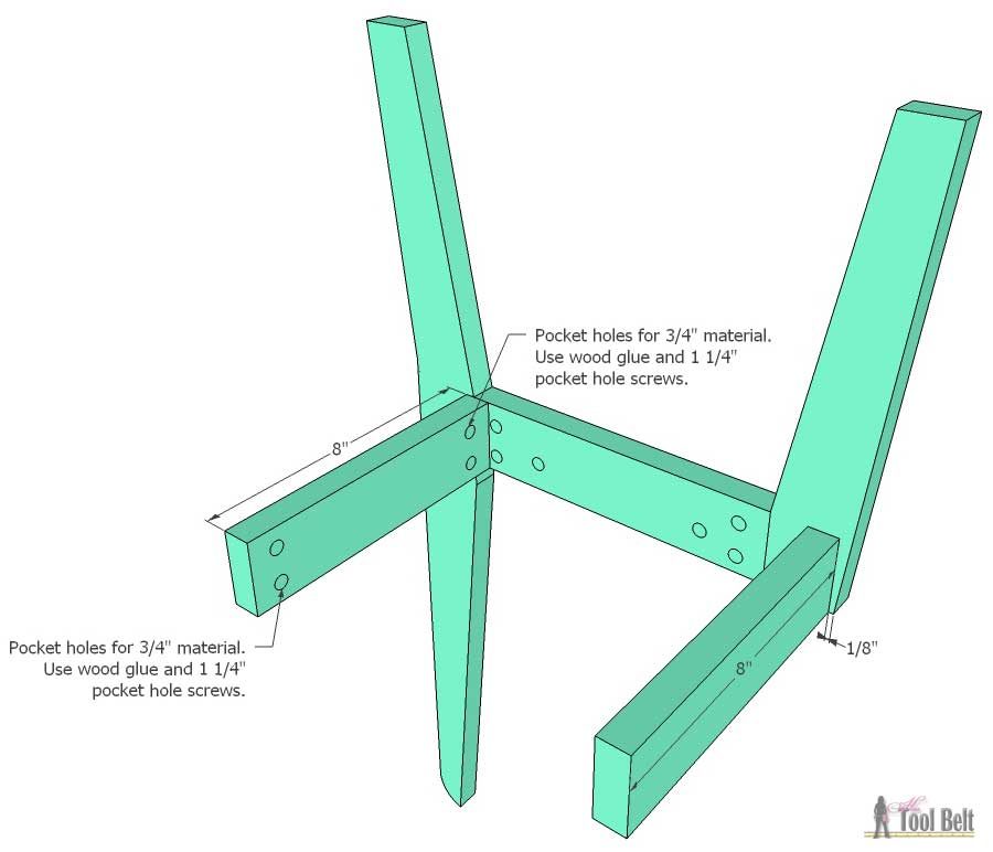 Build this cute little kids chair with one 1x8 board (about $10), perfect for your next tea party! Free plans and tutorial. 