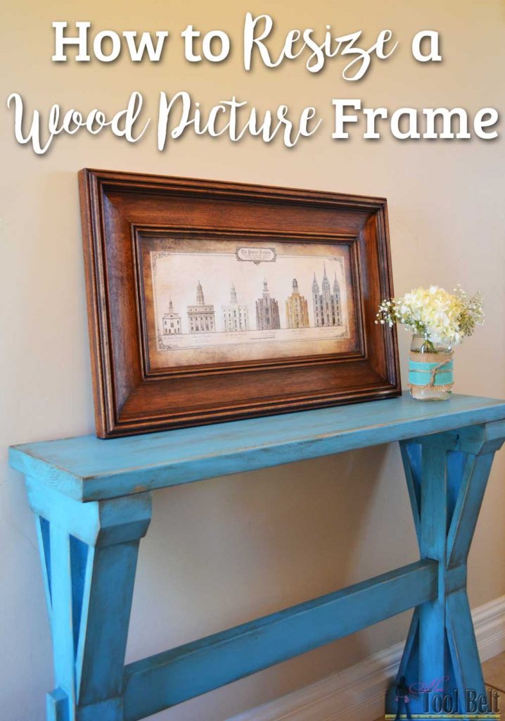 When the wrong sized picture frame is too good of a deal to pass up, use these tips to easily resize a wood picture frame.