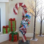 Candy Cane Holiday Stocking Post