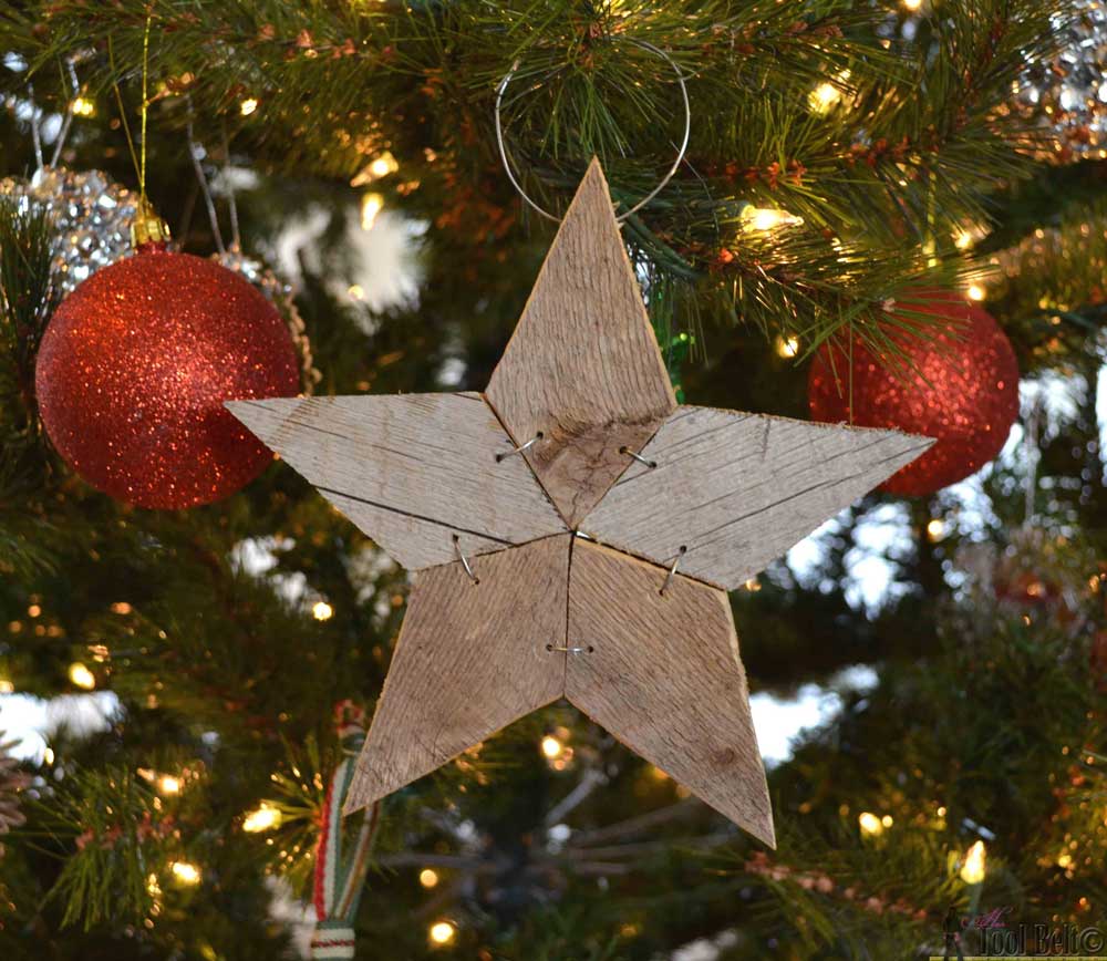 wooden star ornament