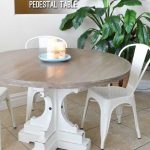 Farmhouse Style Round Pedestal Table