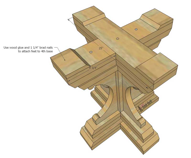 Farmhouse Style Round Pedestal Table - Her Tool Belt