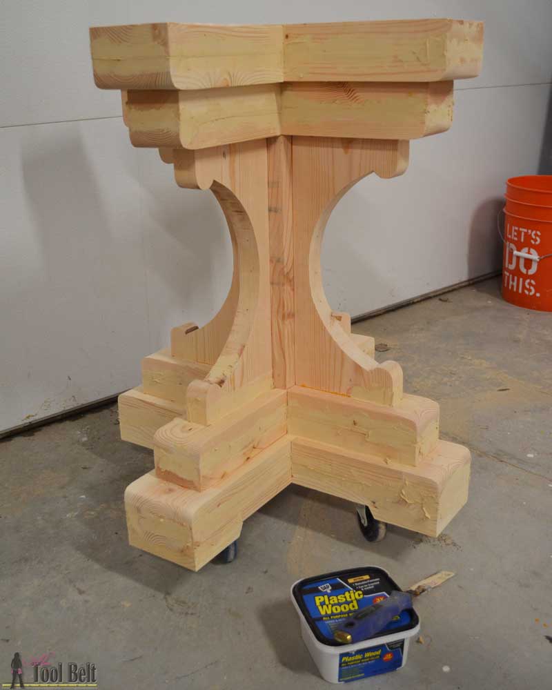 Farmhouse Style Round Pedestal Table - Her Tool Belt