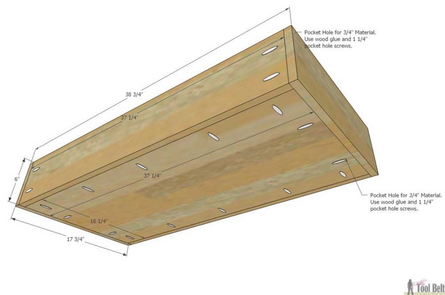 gratis plannen voor het bouwen van een doe-het-zelf-ladekast/commode met kralendetail. 