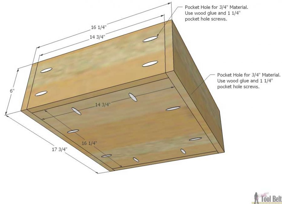 gratis plannen voor het bouwen van een doe-het-zelf-ladekast/commode met kralendetail. 