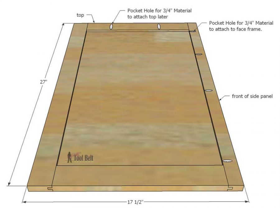 gratis plannen voor het bouwen van een doe-het-zelf-ladekast/commode met kralendetail. 