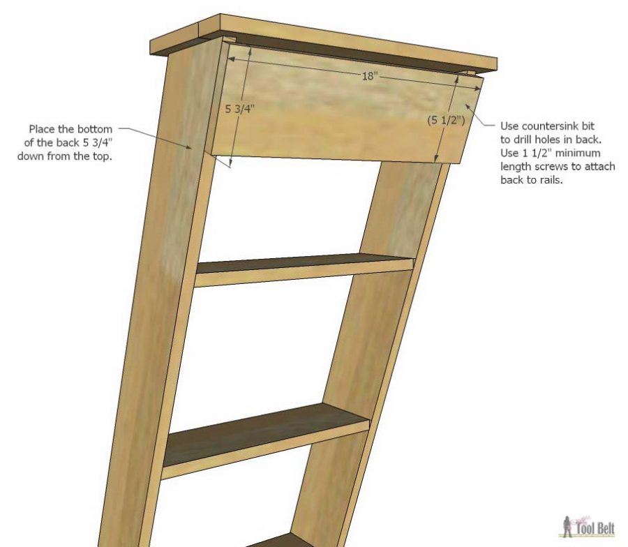 Free plans to build a DIY decorative vintage wood ladder. This vintage inspired ladder makes a unique display for weddings and home decor.