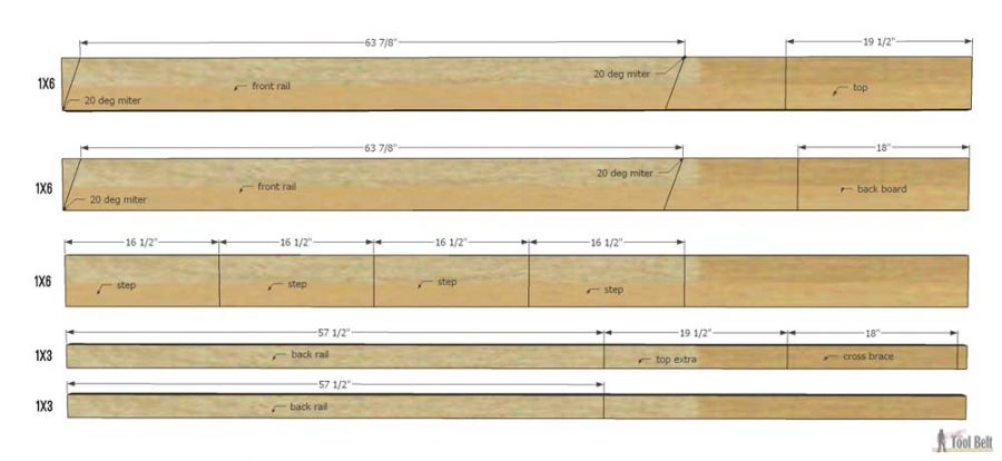 Free plans to build a DIY decorative vintage wood ladder. This vintage inspired ladder makes a unique display for weddings and home decor.