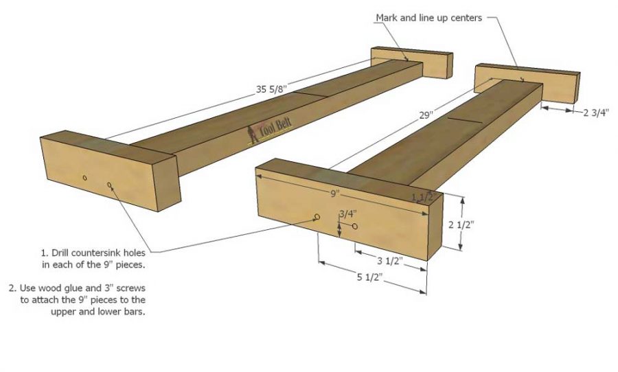 I'm making this cute bench for my porch! Build an easy double X bench from 2x4's and 2x3's with free plans.