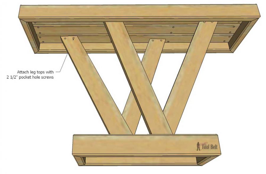 2x4 Console Table - Her Tool Belt