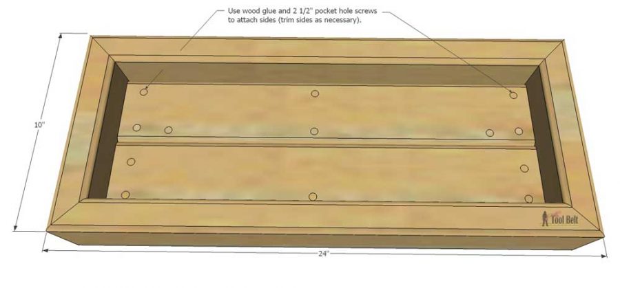 Build a rustic console table from simple 2x4 lumber. Free plans and building tutorial. 