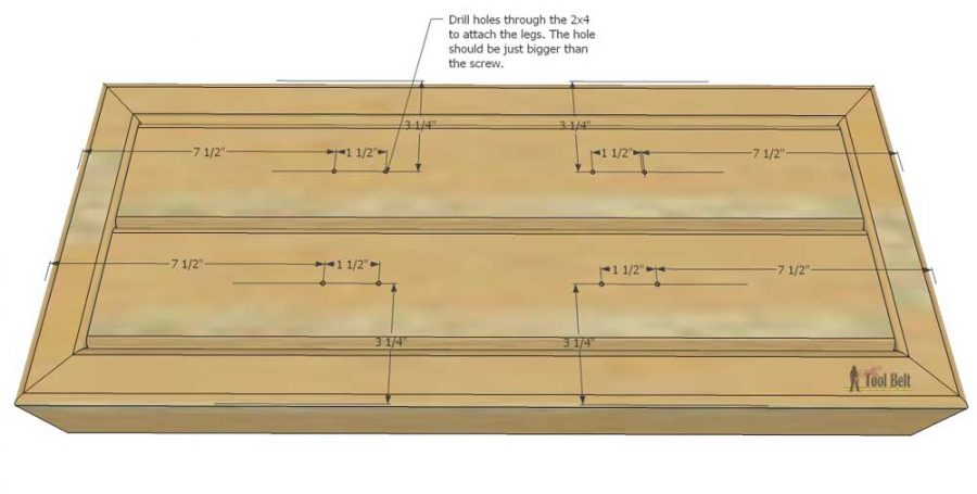 Build a rustic console table from simple 2x4 lumber. Free plans and building tutorial. 