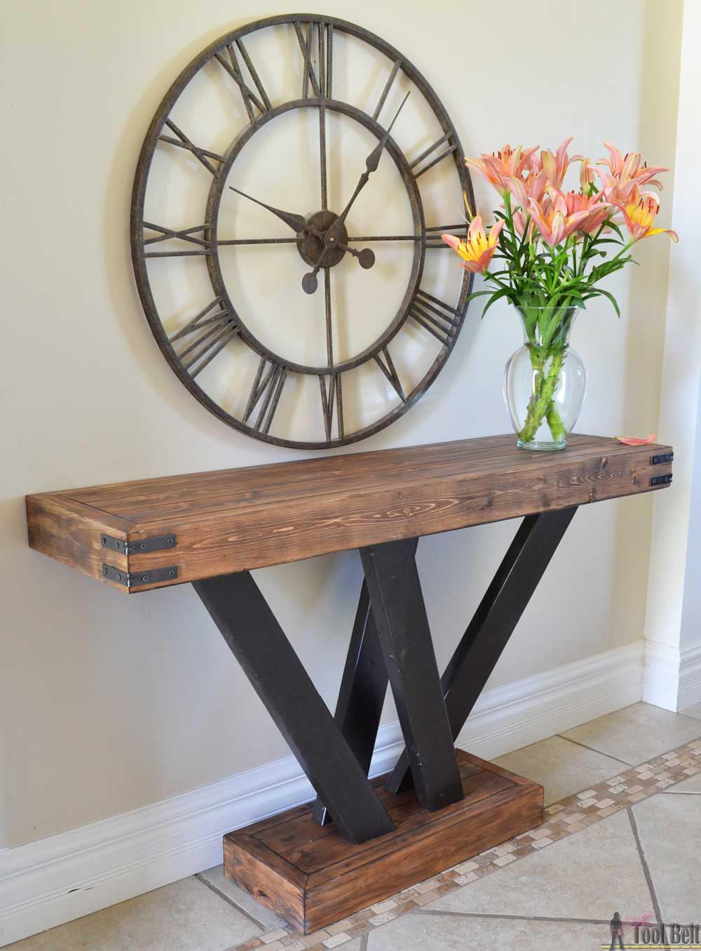 2x4 Console Table - Her Tool Belt