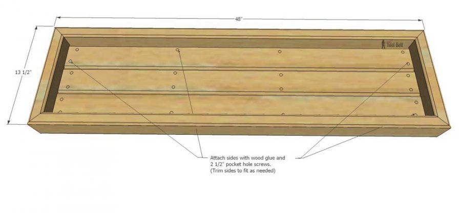 Build a rustic console table from simple 2x4 lumber. Free plans and building tutorial. 