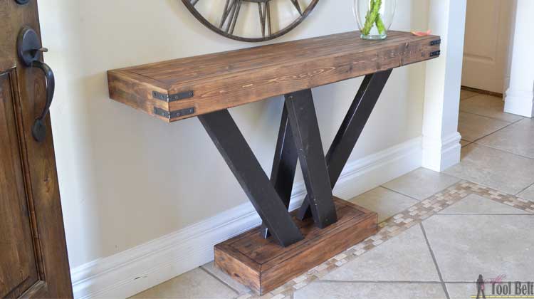 2x4 Console Table - Her Tool Belt