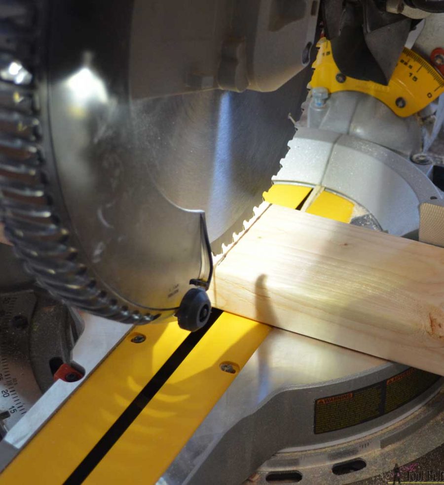 How to use a DeWALT 12" sliding compound miter saw. Awesome Cutline LED light feature.