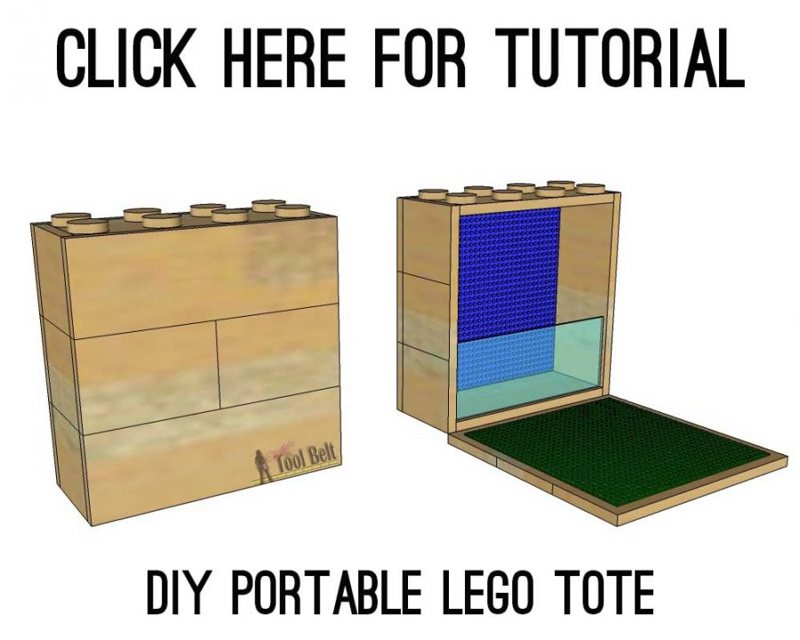 Make a DIY portable LEGO tote for hours of building fun in the car or on the go. 