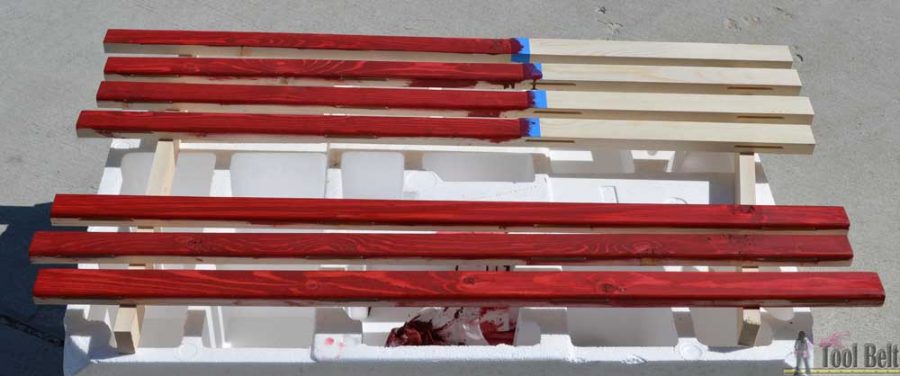 DIY Patriotic Wood Flag - Her Tool Belt