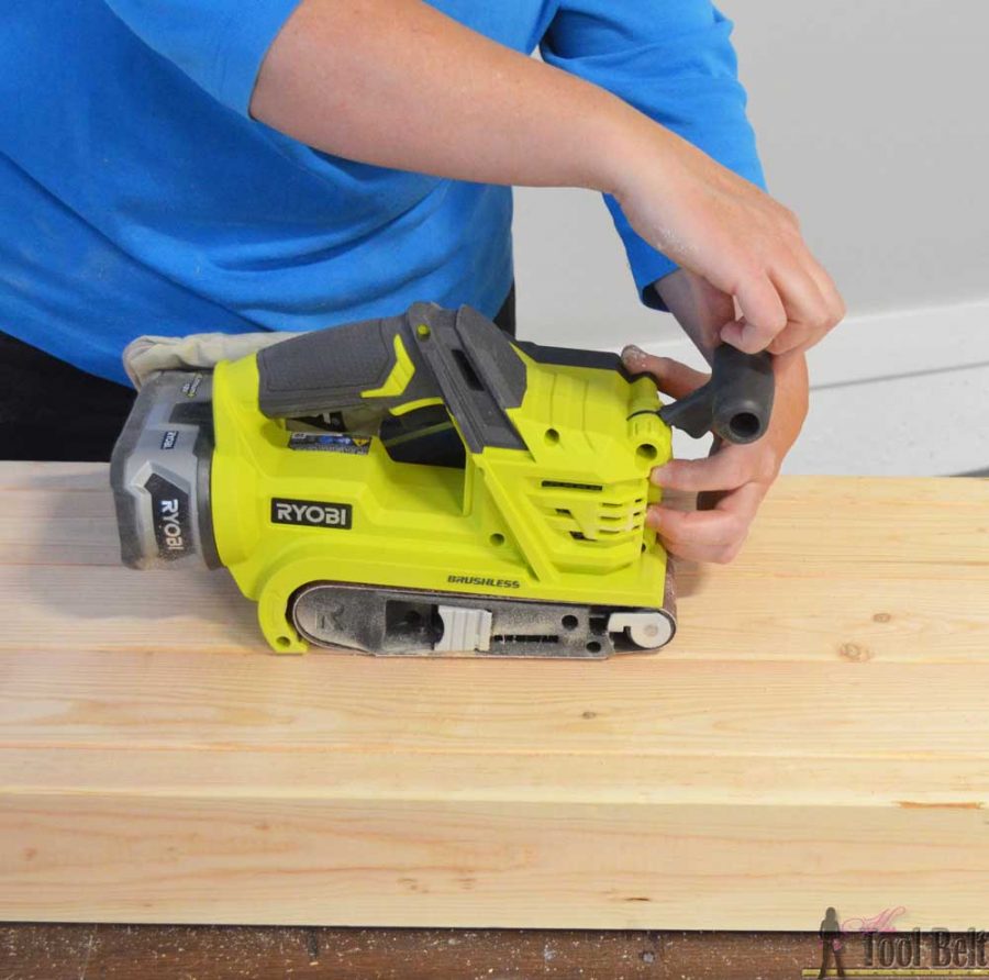 Build a rustic console table from simple 2x4 lumber. Free plans and building tutorial. 