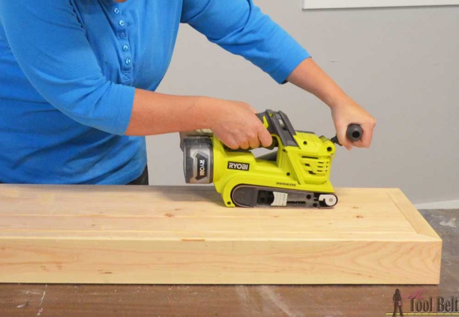 Build a rustic console table from simple 2x4 lumber. Free plans and building tutorial. 