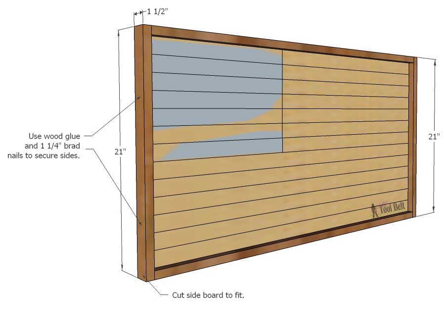 DIY Patriotic Wood Flag - Her Tool Belt