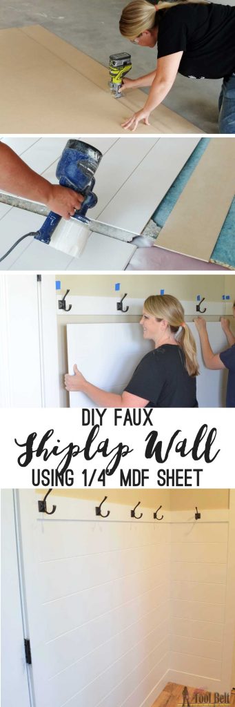 Love the look of a shiplap wall but don't want the gaps between the planks. Problem solved, route grooves in a plywood sheet for the shiplap 'planked' wall look! Set by step guide and tips.