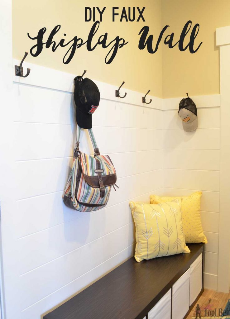 I am going to do this! Get the 'planked' wall look without all of those gaps. 