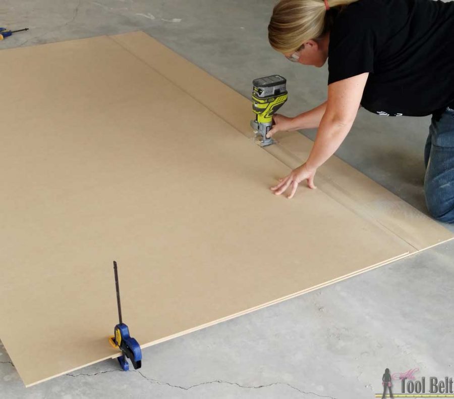 Love the look of a shiplap wall but don't want the gaps between the planks. Problem solved, route grooves in a plywood sheet for the shiplap 'planked' wall look! Set by step guide and tips.