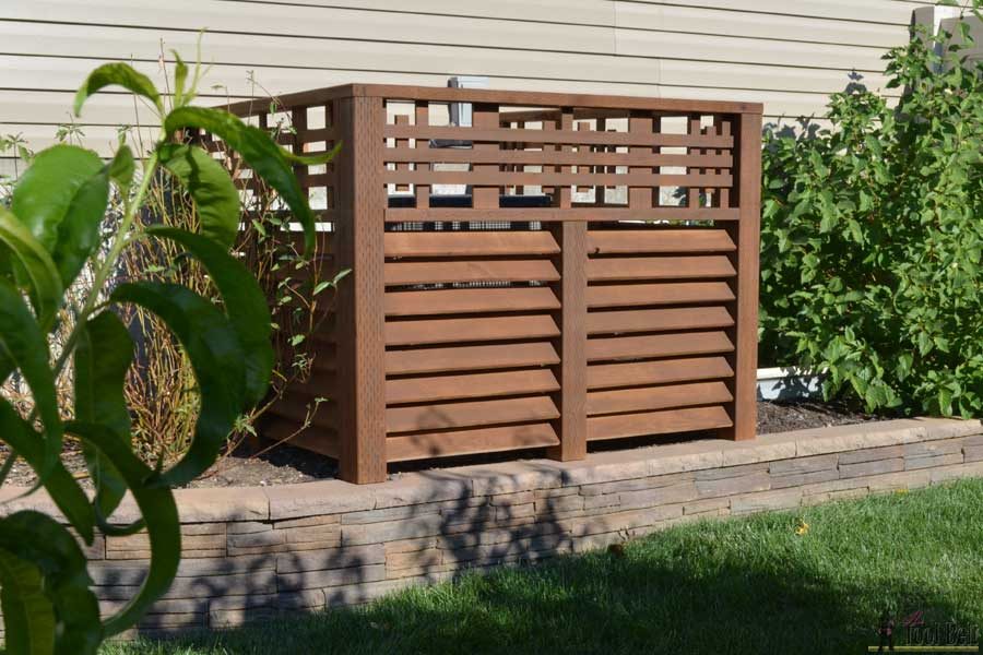 Wood Louver A/C Unit Screen - Her Tool Belt