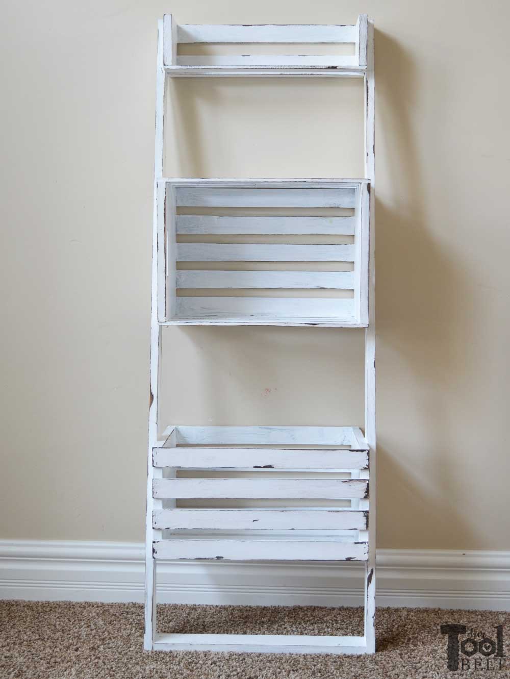 Easy Crate Leaning Shelf and Storage - Her Tool Belt