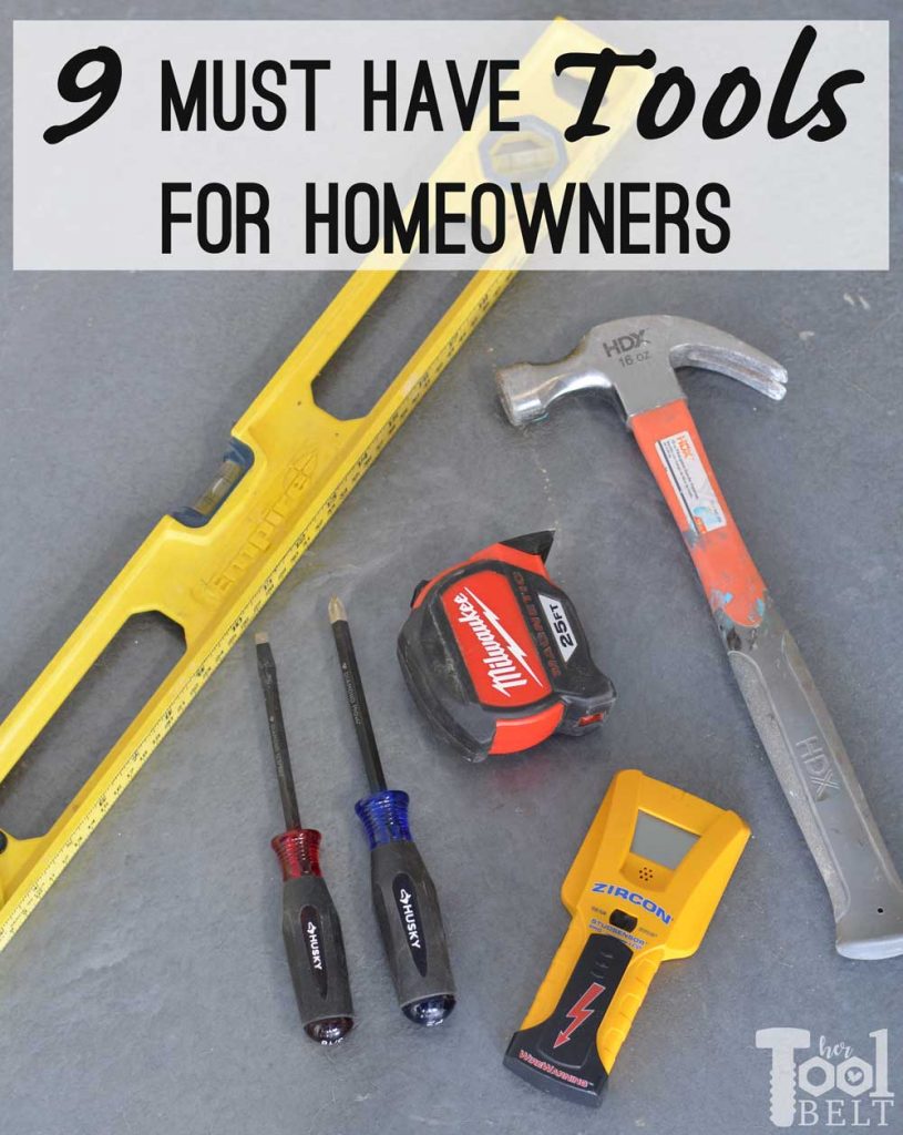 Make decorating and fixing your home easy with these Top 9 Must Have Tools for Homeowners.