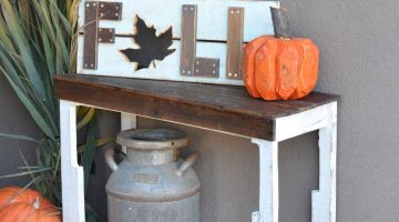 DIY Free Pallet Porch Table
