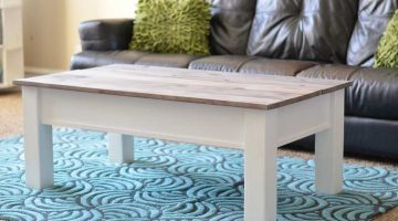 Farmhouse Coffee Table with Hidden Storage