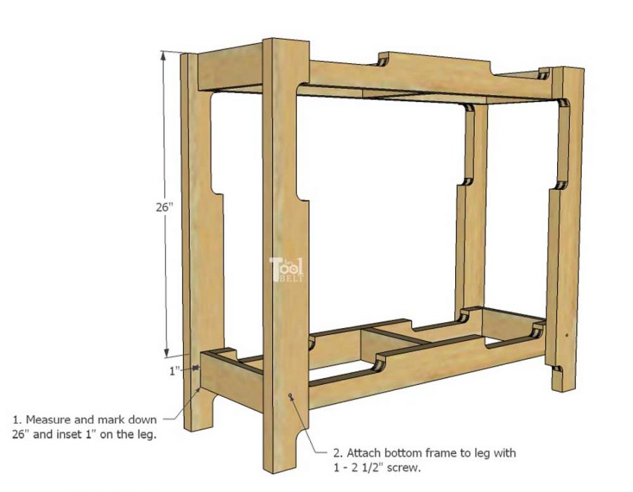 Grab a couple of free pallets and make a cute farmhouse style entry table for the front porch! Free plans and tutorial to build this pallet porch table.