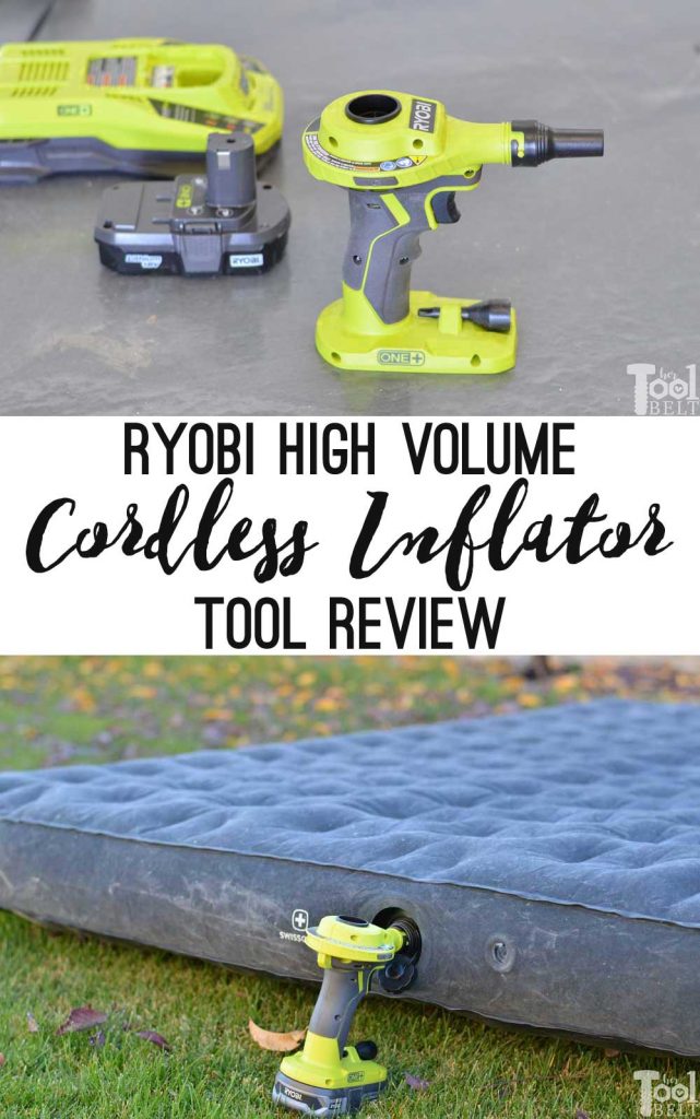 Ryobi high volume inflator tool review. Easy simple tool for blowing up air mattresses, pool toys, etc. Will also deflate items.