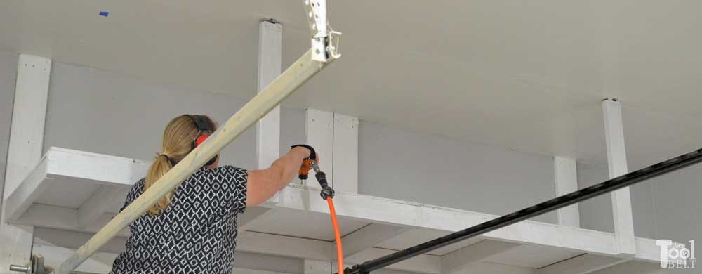 Overhead Garage Storage Shelf Her Tool Belt