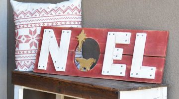 Handmade Wood Christmas Sign