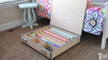 Rolling Gift Wrap Organizer