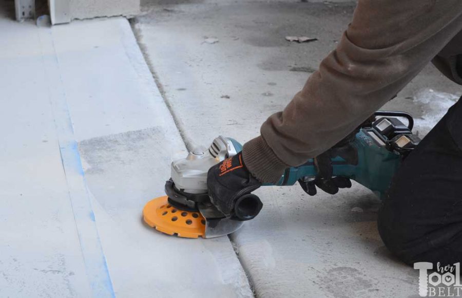 Smoothing out tripping hazards and bad concrete areas is easier than I thought. Garage floor grinding using a Makita angle grinder and diamond cup wheel. 